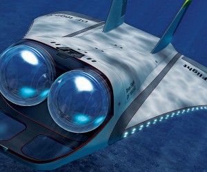 A one-of-a-kind two-person submersible glider built by Hawkes Ocean Technologies.