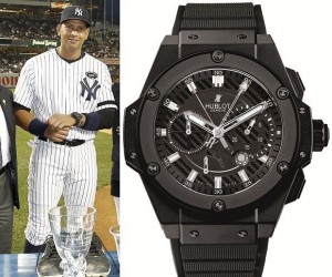 A Rod received a Big Bang King Power Black Magic watch that comes in a 48mm wide cera...