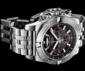 The Breitling Chronomat 01 Limited Edition with its transparent caseback, provides an...