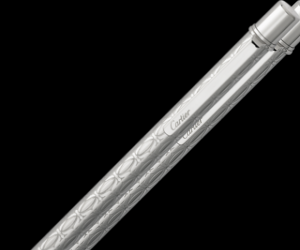 It�s sleek palladium finish is stamped with the Cartier logo, but not in an in-your-f...