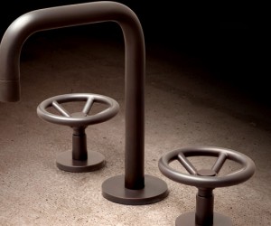 A real treat for modern urban dwellers, these industrial-chic faucets by Brooklyn-bas...
