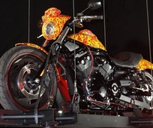 On October 21, 2010, artist Jack Armstrong’s million-dollar Cosmic Starship Harley