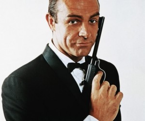 A Walther pistol wielded by Sean Connery as James Bond in the photo shoot used for th...