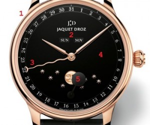 A calendar-style watch with a unique moonphase tracking device, the 'Eclipse&apo...