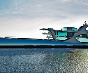 Belgian design firm Puresang has unveiled a 328-foot yacht concept that features thre...