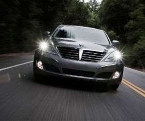 The Korean Presidents specially built, 2011 Hyundai Equus: the specially armored pres...