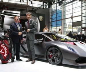 Lamborghini and Callaway golf have teamed up in a campaign designed to issue in a 'ne...
