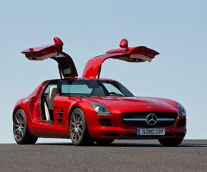 With its distinctive 'gullwing' door design being borrowed from a 1950's Mercedes 300...