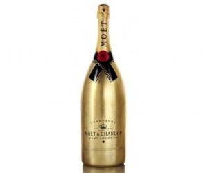 Ready for Christmas, Moet has released a limited edition gold leaf jeroboam bottle of...