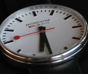 The official watch of the Swiss Railway, this piece from Mondaine is exquisitely engi...