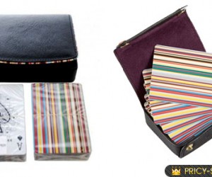 From British designer Paul Smith, a pack of limited edition playing cards embossed wi...