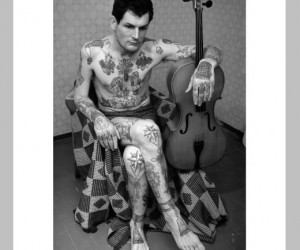 A rare glimpse into the dark world of post-Soviet prison life, the London show "Russi...