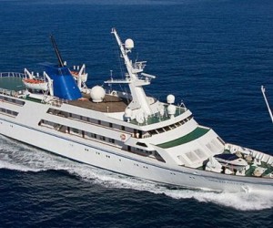 The luxury yacht Ocean Breeze, which was once owned by former Iraqi president Saddam