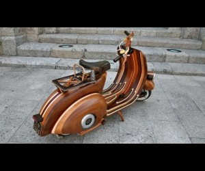 The Vespa is an Italian design icon, and in the hands of Portuguese carpenter Carlos