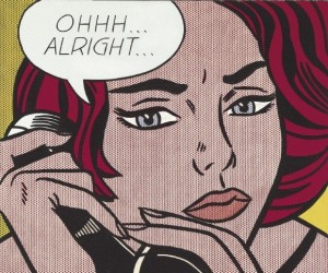 The Roy Lichtenstein 1964 painting "Ohhh...Alright..." was sold at Christie's auction...