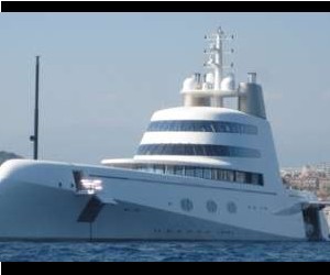 Designed by Phillip Starck, this yachts, known simply as 'A' carries a pricetag of $3...