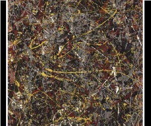 At a price of $140 Million, this stunning "drip" by Jackson Pollock is the most expen...